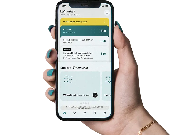 Xperience+ app shown on a phone